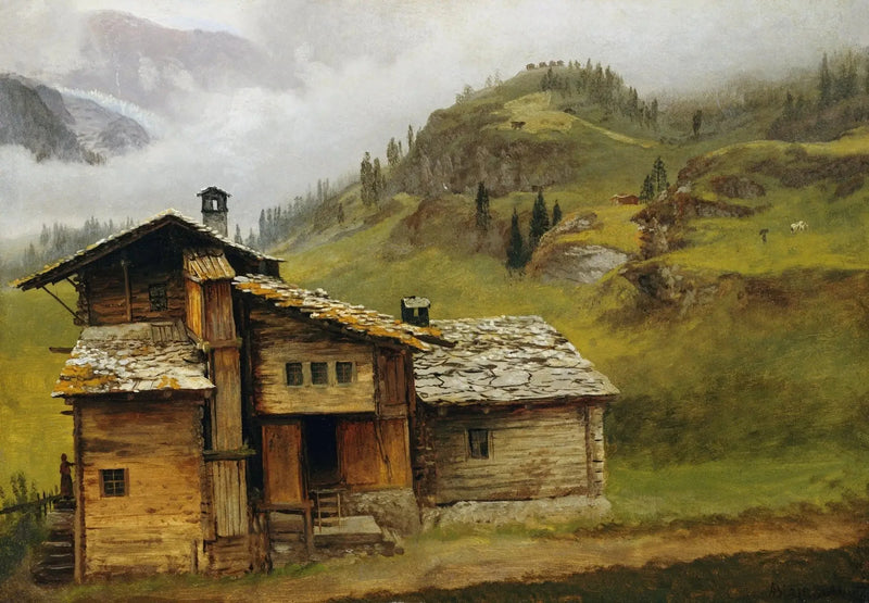 Górski dom - Albert Bierstadt