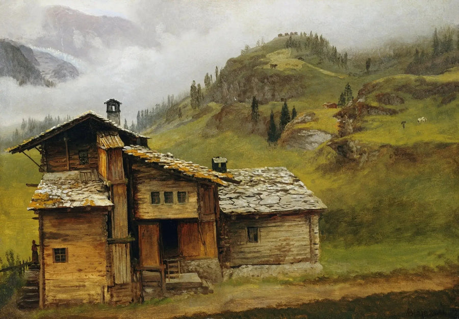 Górski dom - Albert Bierstadt