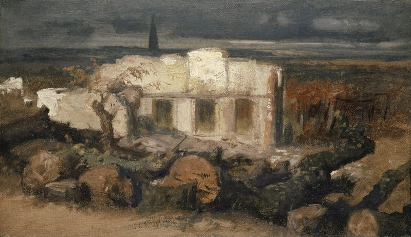 Zniszczony dom w Kehl - Arnold Böcklin