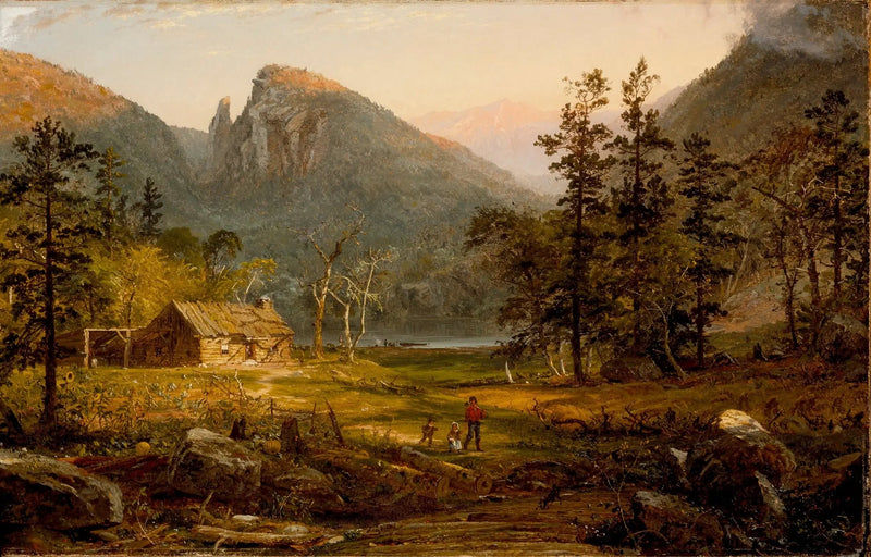Dom pioniera, Eagle Cliff, Białe Góry - Jasper Francis Cropsey
