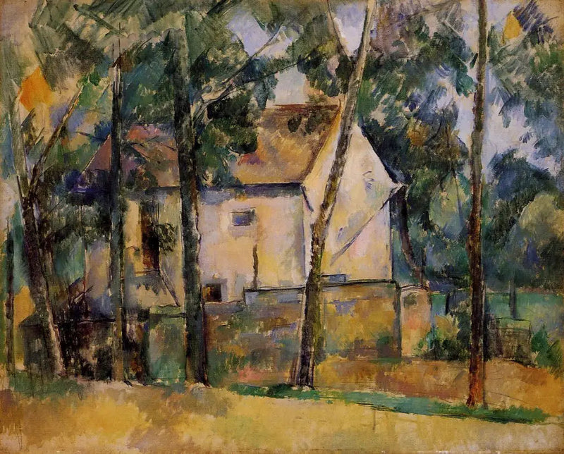 Dom i drzewa - Paul Cézanne