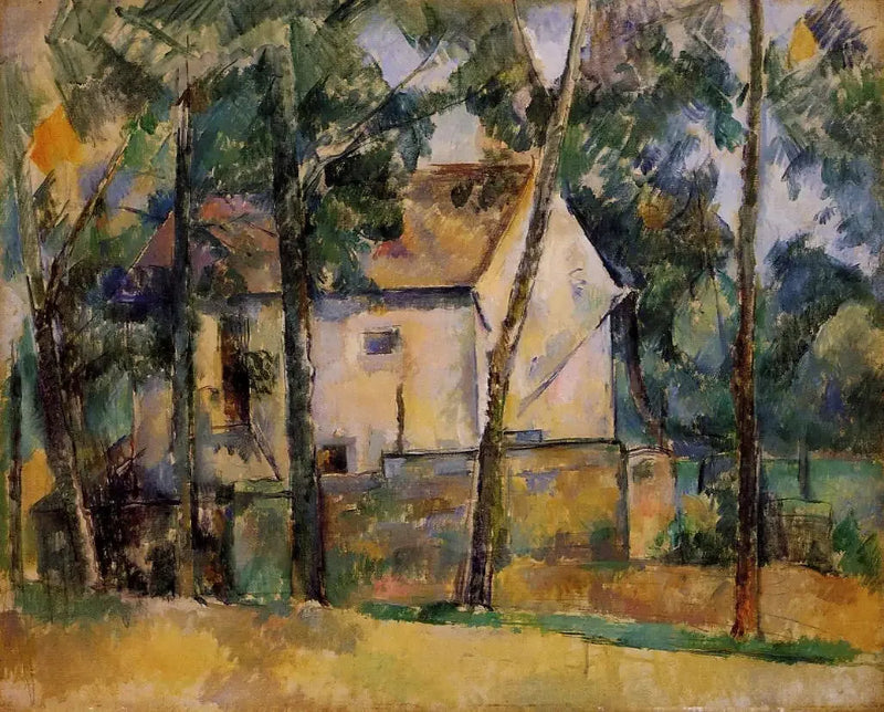 Dom i drzewa - Paul Cézanne