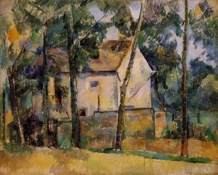 Dom i drzewa - Paul Cézanne