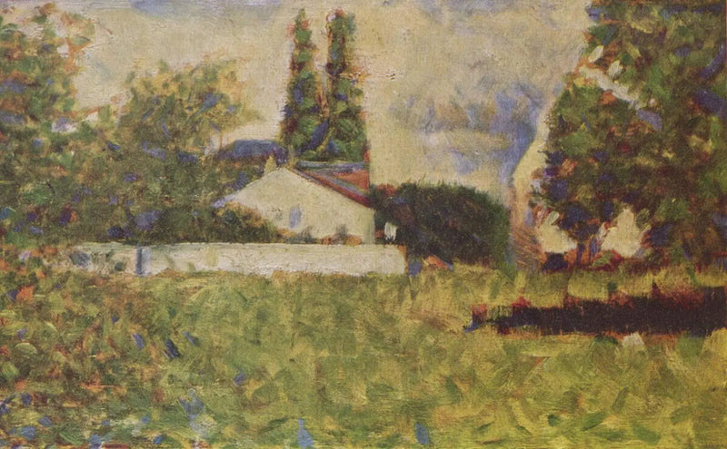 Dom wśród drzew - Georges Seurat
