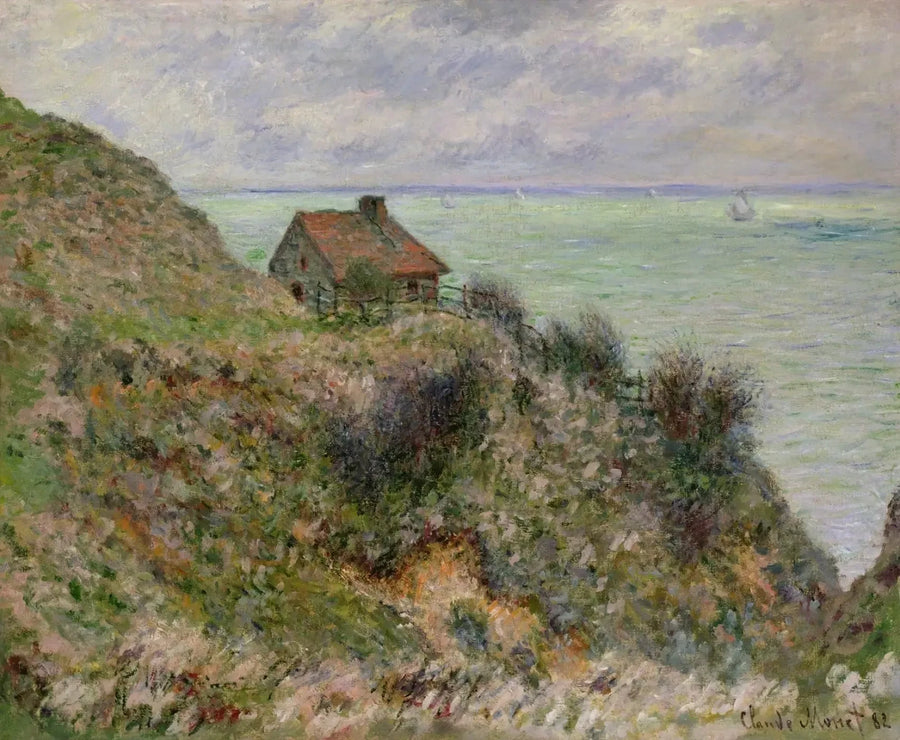 Dom Rybaka, pochmurna pogoda W734 - Claude Monet