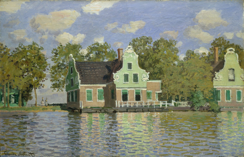 Domy nad brzegiem Zaan W185 - Claude Monet