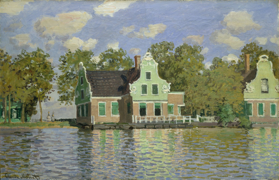 Domy nad brzegiem Zaan W185 - Claude Monet