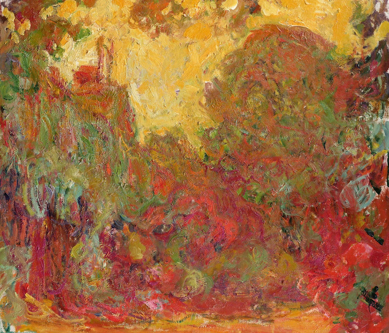 Dom widziany z ogrodu różanego - Claude Monet