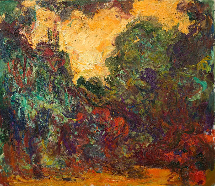 Dom widziany z ogrodu różanego - Claude Monet