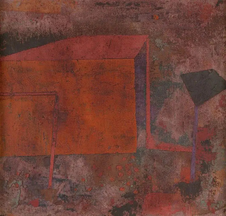 Maison rouge - Paul Klee image 1 reproduction réalisée par Alpha Reproduction