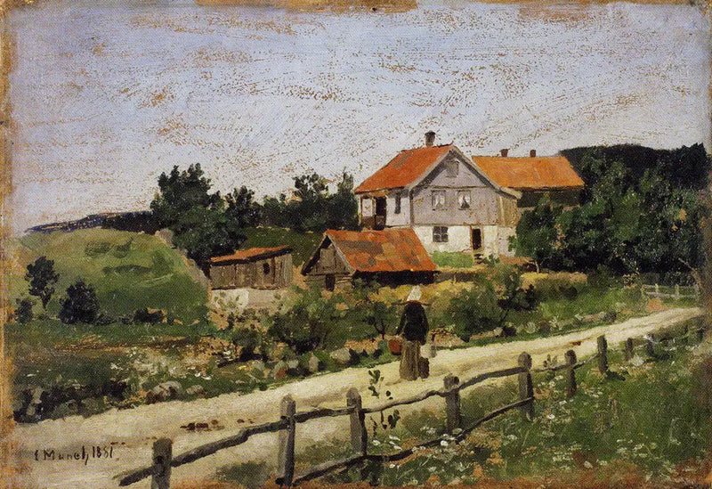 domy w Maridalen - Edvard Munch