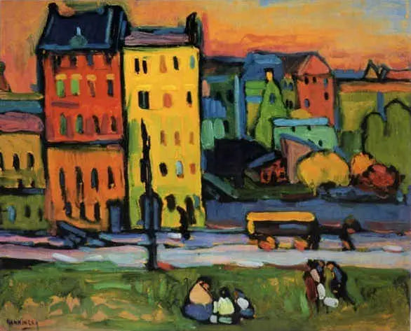 domy w Monachium - Wasilij Kandinsky