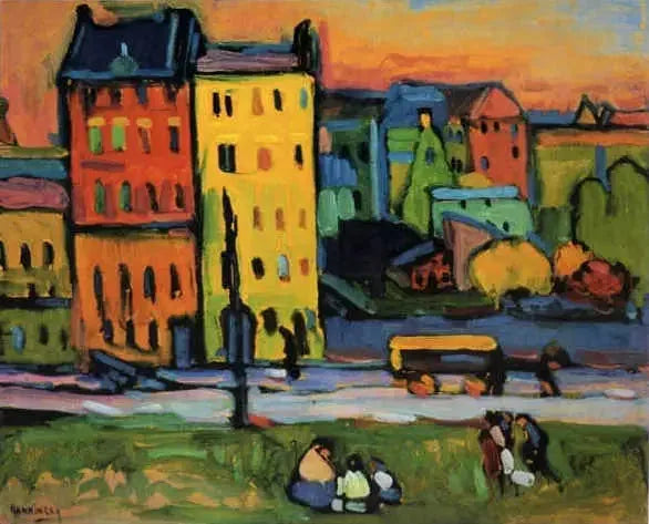domy w Monachium - Wasilij Kandinsky