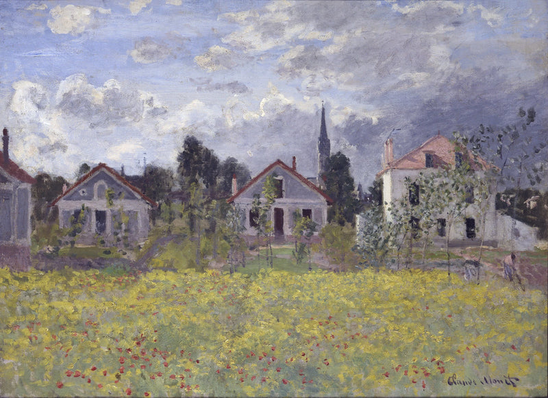 Domy w Argenteuil W277 - Claude Monet