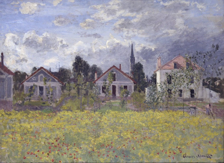 Domy w Argenteuil - Claude Monet