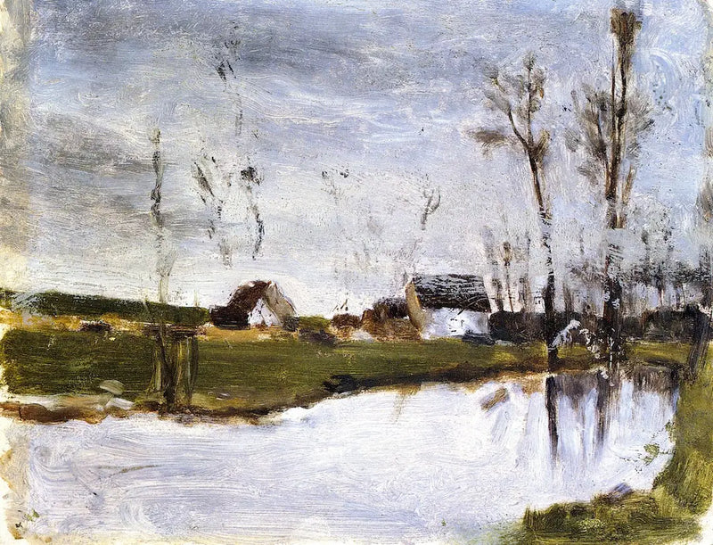 Domy nad wodą - Paul Gauguin