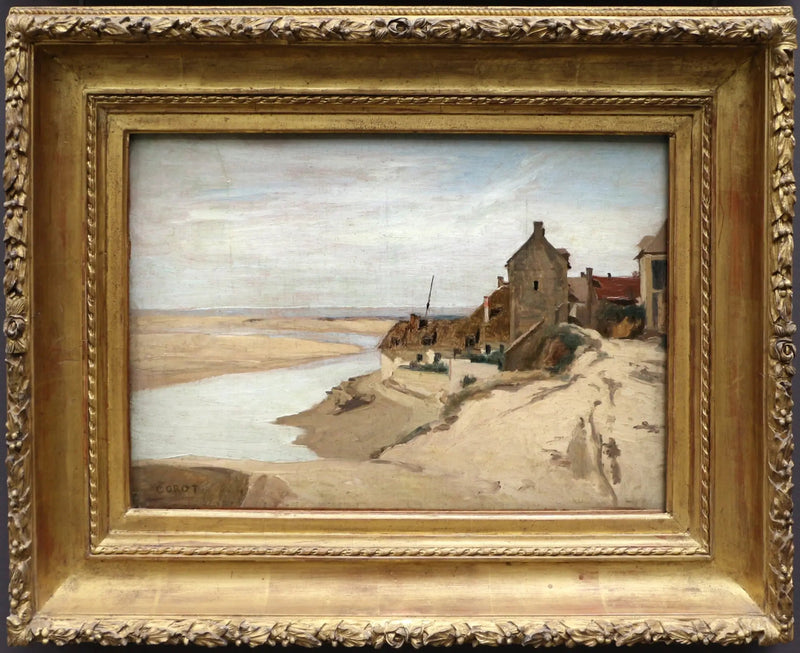 Domki rybackie w Sainte-Adresse - Jean-Baptiste Camille Corot