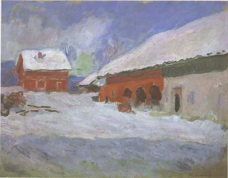 Czerwone domy w Björnegaard W1393 - Claude Monet