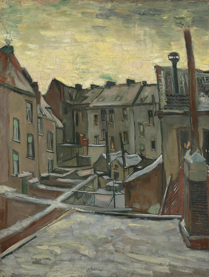 Domy widziane od tyłu - Vincent van Gogh