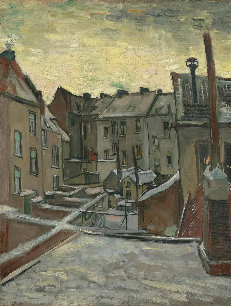 Domy widziane od tyłu - Vincent van Gogh