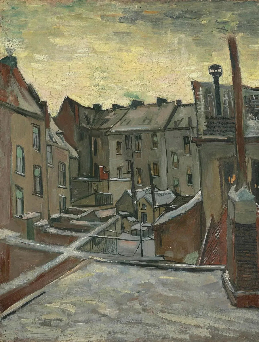 Domy widziane od tyłu - Vincent van Gogh