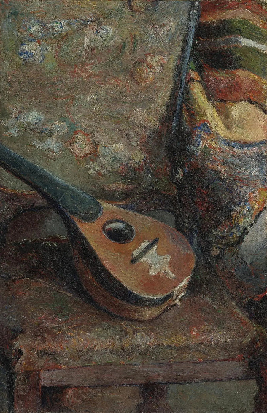 Mandolina na krześle - Paul Gauguin