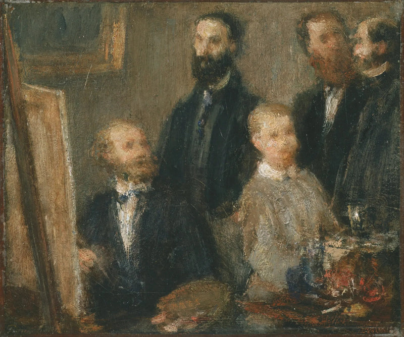 Manet w swoim atelier - Henri Fantin-Latour