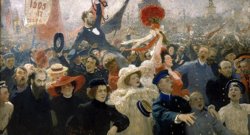 Manifestacja z 17 października 1905 roku - Ilya Repin