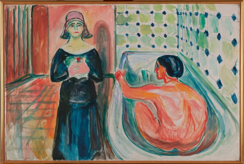 Marat w kąpieli i Charlotte Corday - Edvard Munch