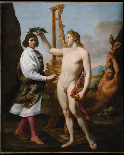 Marcantonio Pasqualini (1614-1691) couronné par Apollon - Andrea Sacchi - Alpha Reproduction