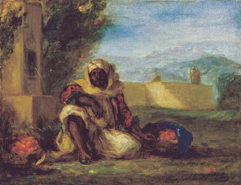 Sprzedawca pomarańczy w Maroku - Eugène Delacroix