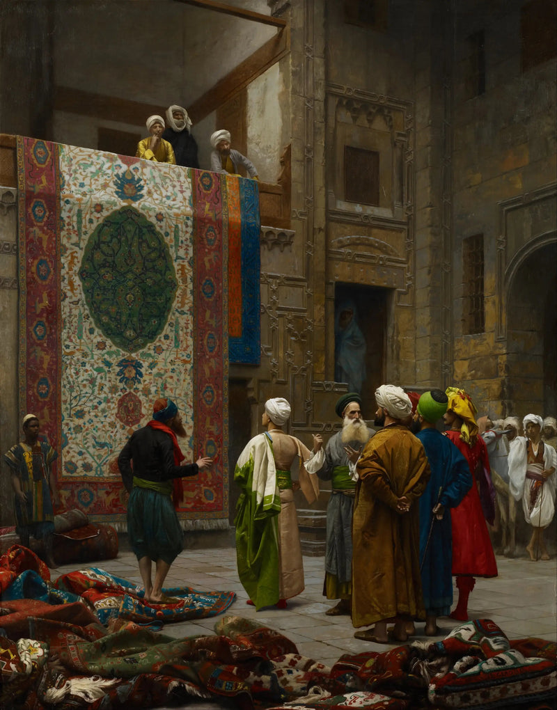 Sprzedawca dywanów w Kairze - Jean-Léon Gérôme