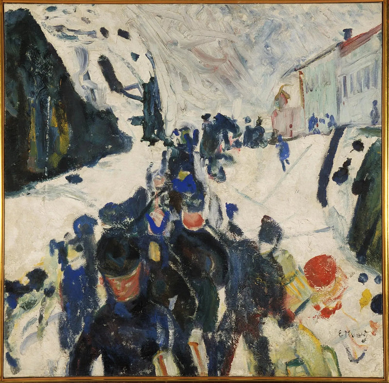 Spacer w śniegu - Edvard Munch