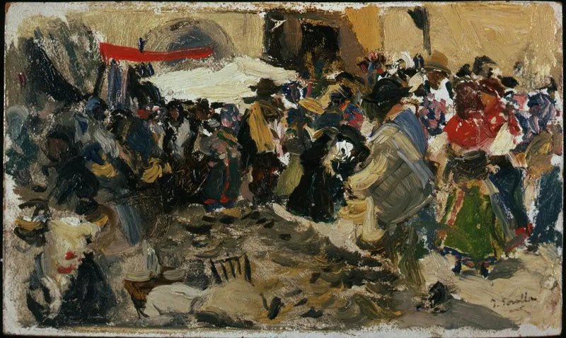 Targ, León (Namioty) - Joaquín Sorolla