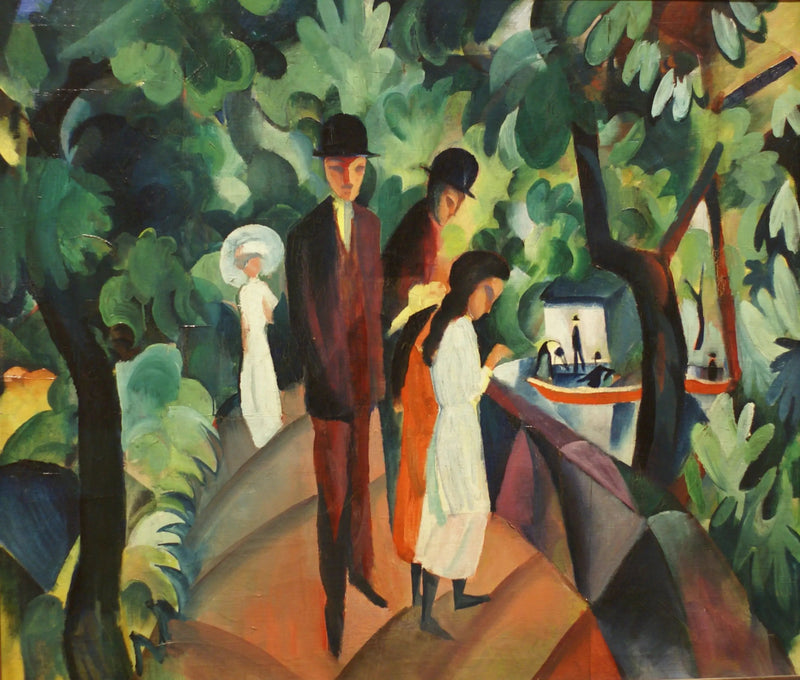 Spacerując po moście - August Macke