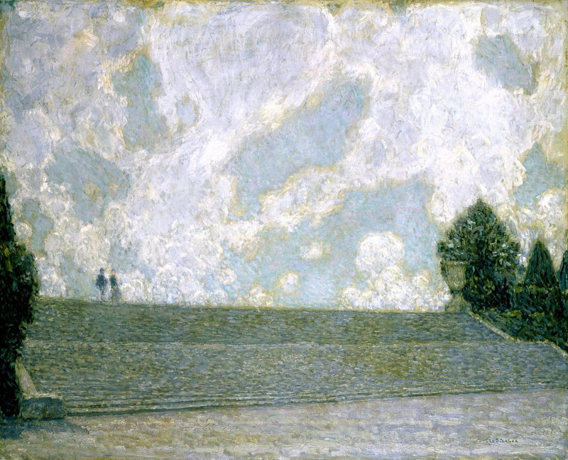 Schody Zamku Wersalskiego (Les Marches du Palais Versailles) - Henri Le Sidaner
