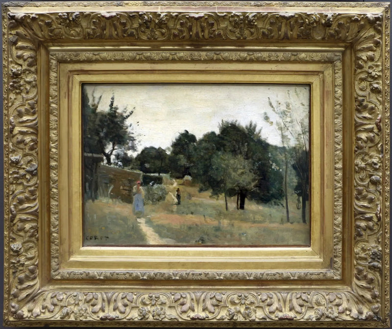 Marcoussis. Sad, rano - Jean-Baptiste Camille Corot