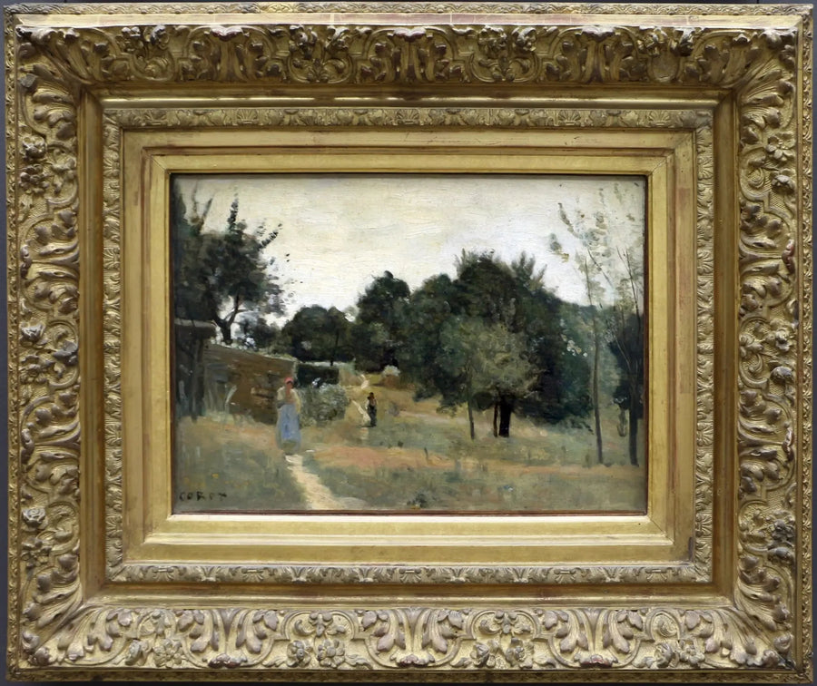 Marcoussis. Sad, rano - Jean-Baptiste Camille Corot