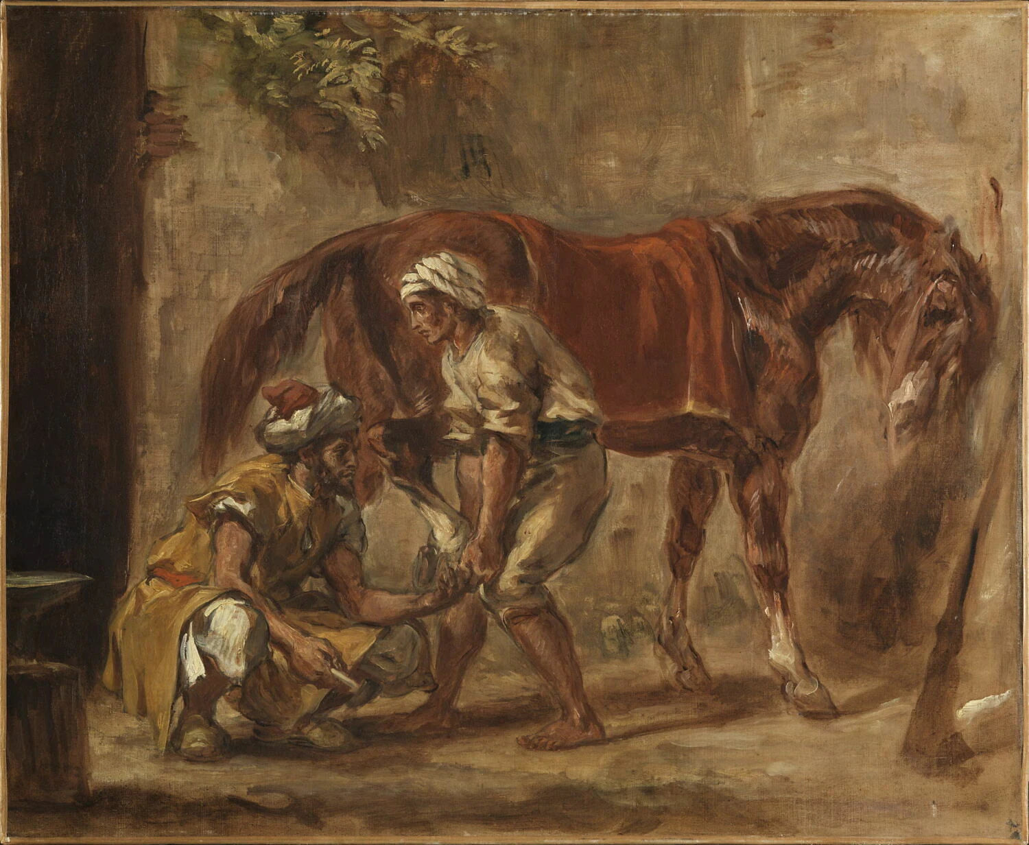 Le Maréchal-Ferrant, dit aussi Arabes ferrant un cheval - Eugène Delacroix