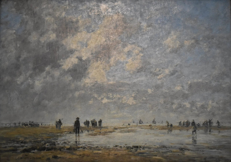 Niski przypływ w Étaples - Eugène Boudin
