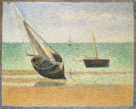 Niski przypływ w Grandcamp - Georges Seurat