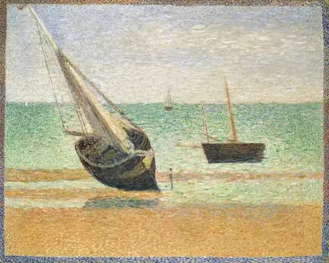 Niski przypływ w Grandcamp - Georges Seurat