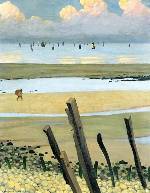 Niski przypływ w Villerville - Félix Vallotton