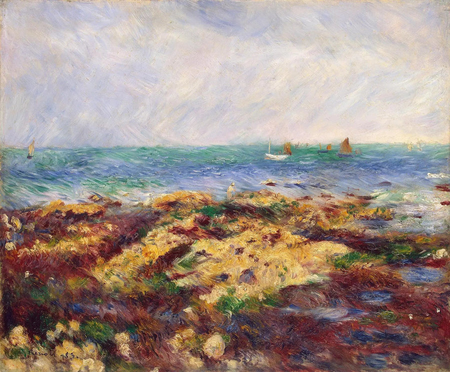 Niski przypływ w Yport - Pierre-Auguste Renoir