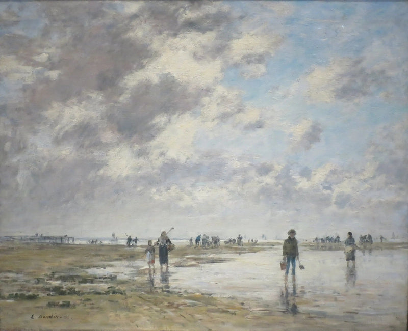 Niski stan wody, Berck - Eugène Boudin