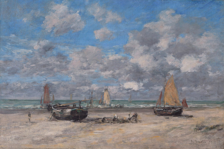 Przypływ w Scheveningen - Eugène Boudin