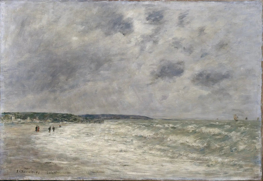 Przypływ w Deauville - Eugène Boudin