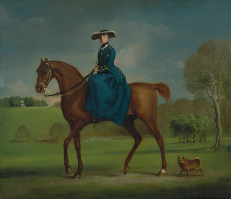 Margaret Newton (z domu Coningsby), hrabina de Coningsby w stroju Charlton Hunt - George Stubbs