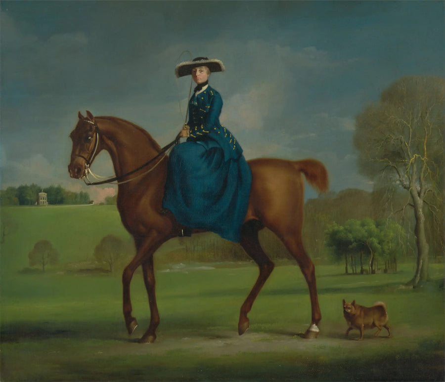 Margaret Newton (z domu Coningsby), hrabina de Coningsby w stroju Charlton Hunt - George Stubbs