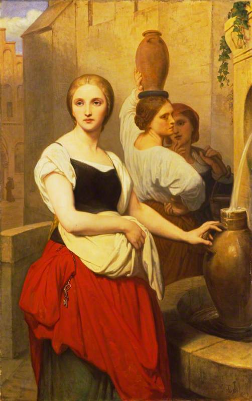 Marguerite przy fontannie - Ary Scheffer
